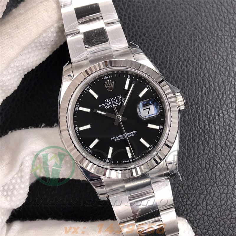 VS廠勞力士日志41mm黑面三銖帶「3235機芯」產品展示