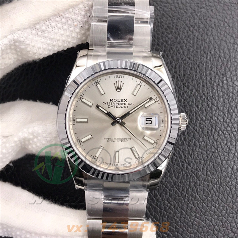 VS廠勞力士日志41mm銀面三銖帶「3235機芯」產品展示