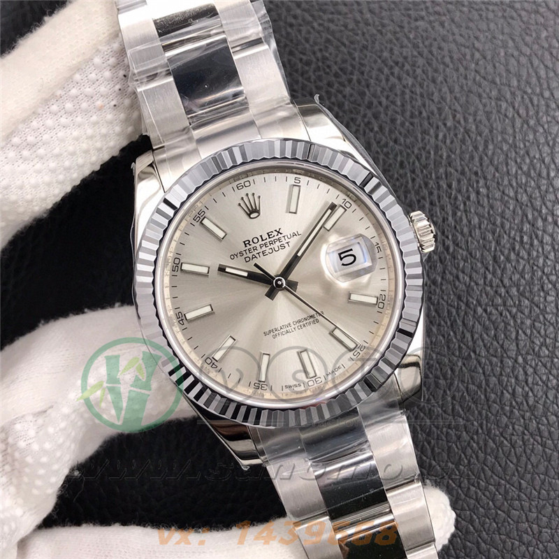 VS廠勞力士日志41mm銀面三銖帶「3235機芯」產品展示