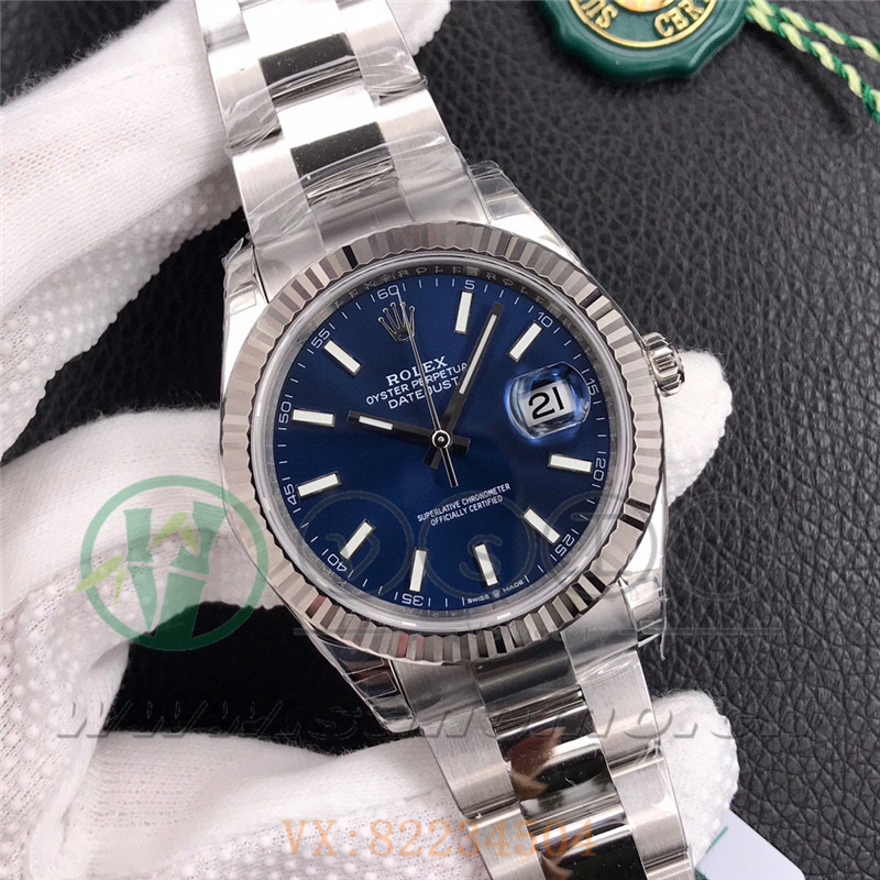 VS廠勞力士日志41mm藍面三銖帶「3235機芯」產品展示