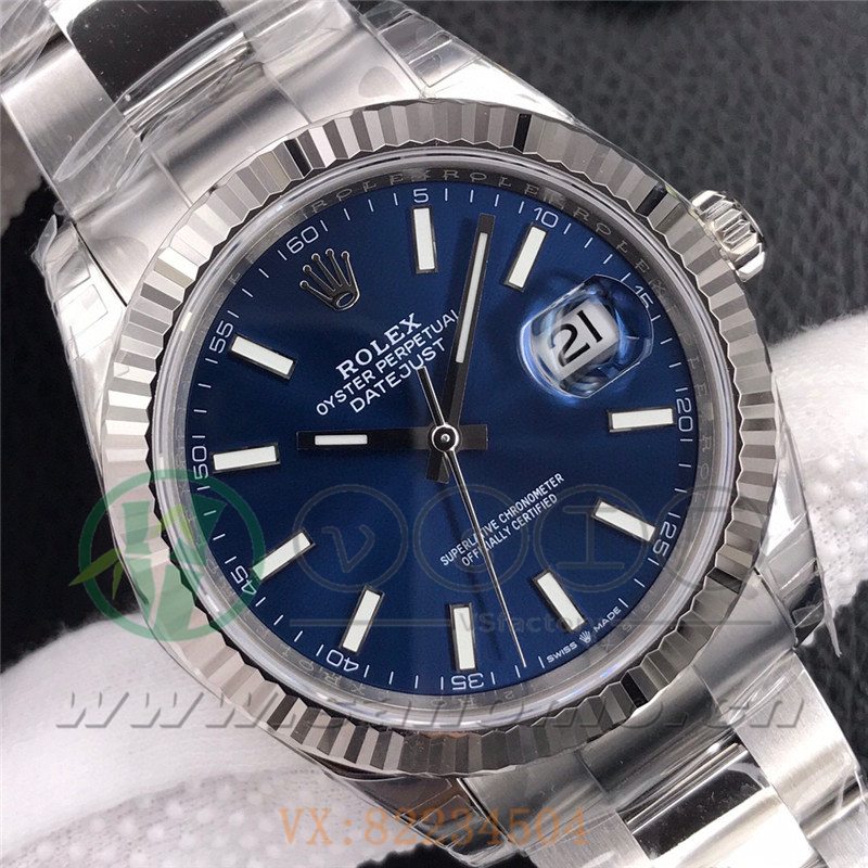 VS廠勞力士日志41mm藍面三銖帶「3235機芯」產品展示
