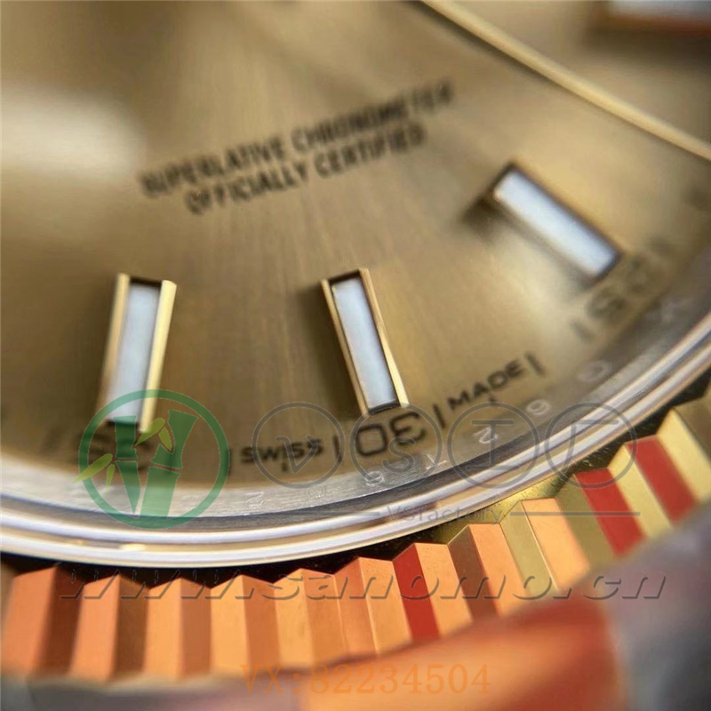 VS廠勞力士日志41mm間金金盤三銖帶「3235機芯」產品展示