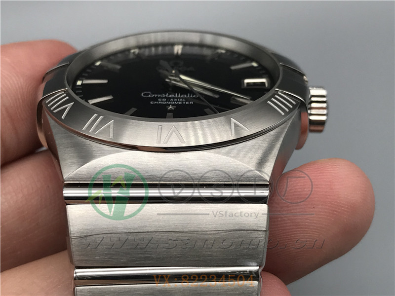 VS廠歐米茄星座38mm黑面條釘產品展示