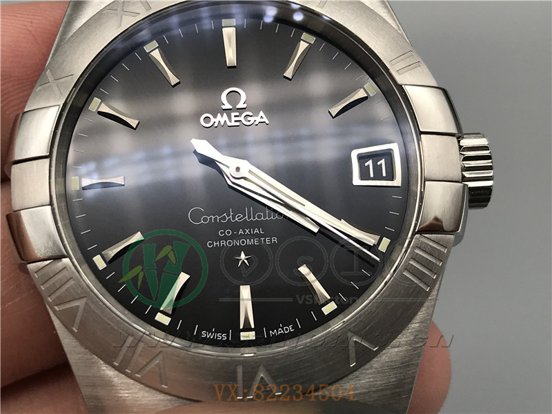 VS廠歐米茄星座38mm黑面條釘產品展示