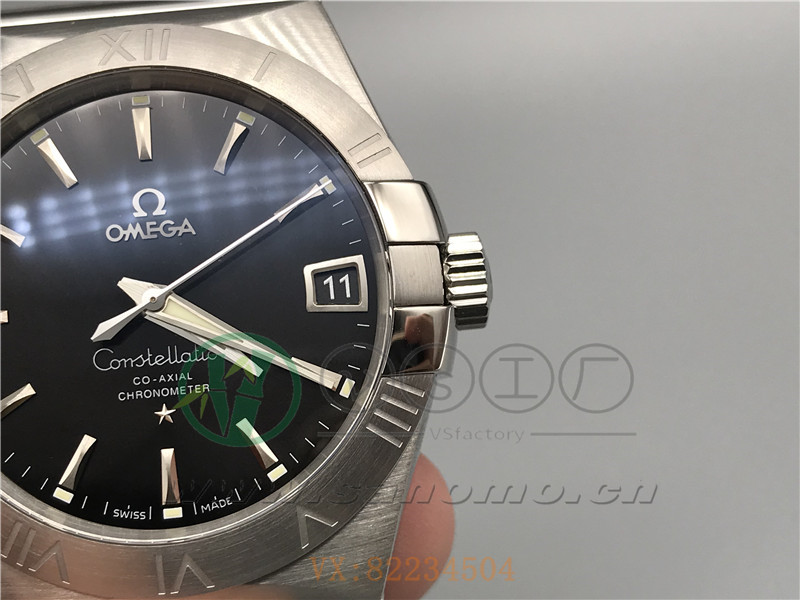 VS廠歐米茄星座38mm黑面條釘產品展示