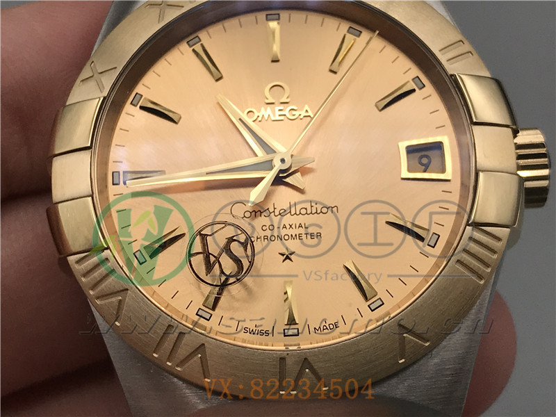 VS廠歐米茄星座38mm間金金面產品展示