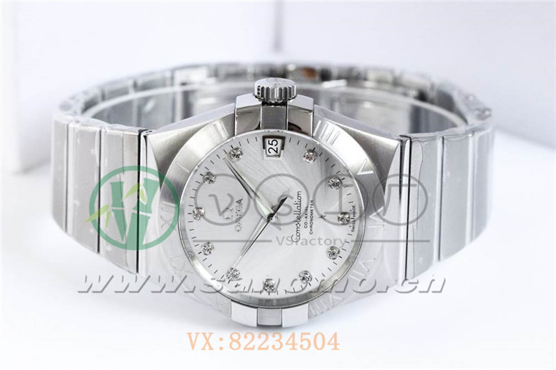 VS廠歐米茄星座38mm白面鉆釘產品展示