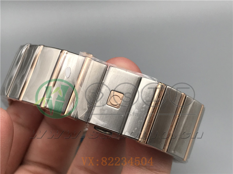 VS廠歐米茄星座38mm間玫白面條釘產品展示