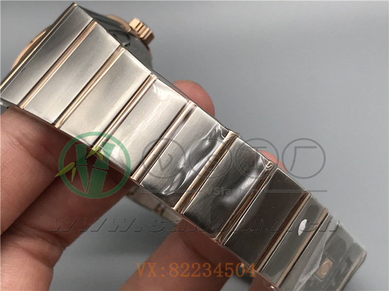 VS廠歐米茄星座38mm間玫白面條釘產品展示