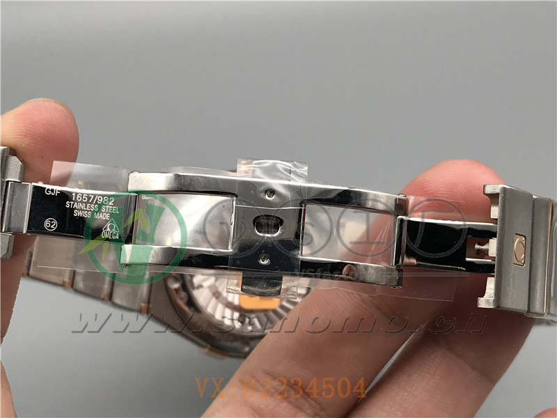 VS廠歐米茄星座38mm間玫白面條釘產品展示