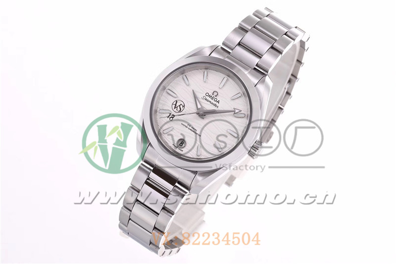 VS廠歐米茄海馬150女士腕表海浪白盤產(chǎn)品展示