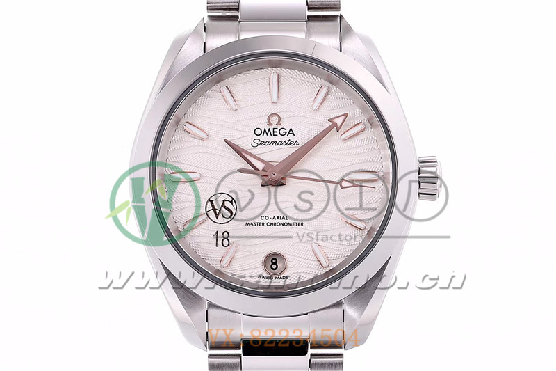 VS廠歐米茄海馬150女士腕表海浪白盤金針產(chǎn)品展示