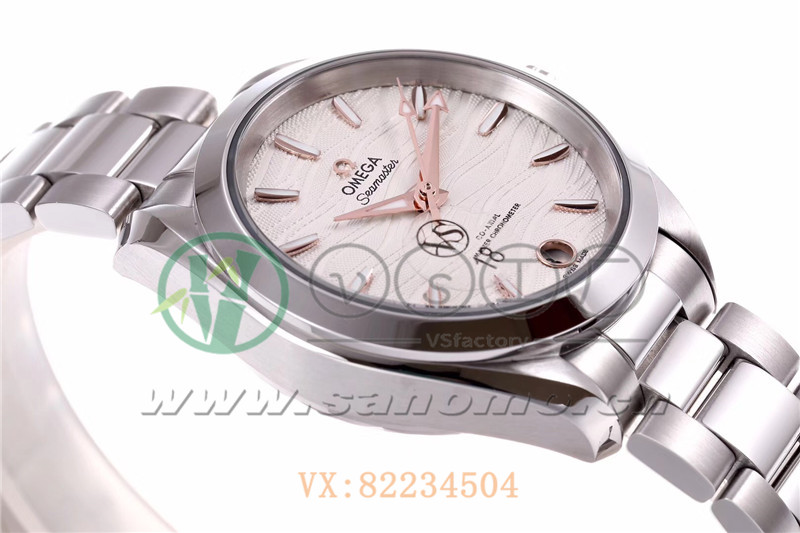 VS廠歐米茄海馬150女士腕表海浪白盤金針產(chǎn)品展示