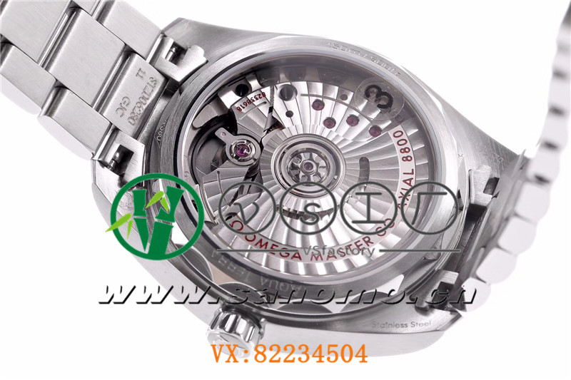 VS廠歐米茄海馬150女士腕表海浪藍盤金針產品展示