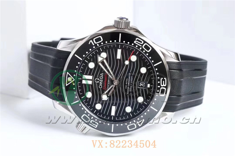 VS廠歐米茄海馬300米「黑面膠帶」產品展示