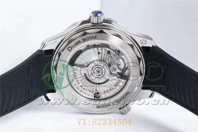 VS廠歐米茄海馬300米「黑面膠帶」產品展示