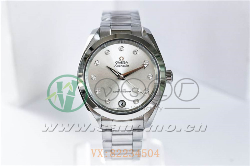 VS廠歐米茄海馬150女士腕表珍珠銀貝盤產(chǎn)品展示