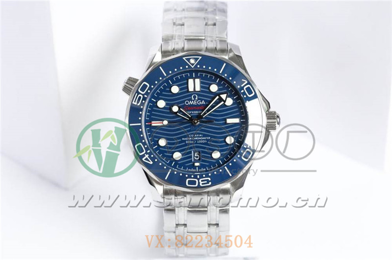 VS廠歐米茄海馬300米「藍面鋼帶」產(chǎn)品展示