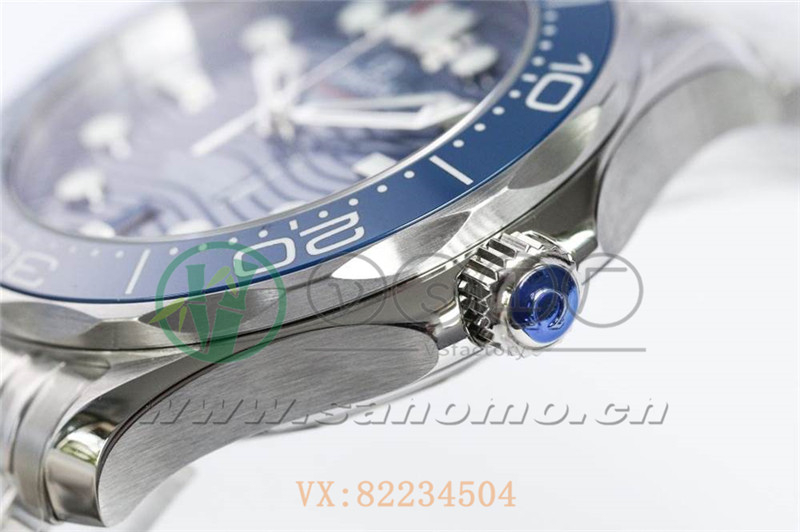 VS廠歐米茄海馬300米「藍面鋼帶」產(chǎn)品展示