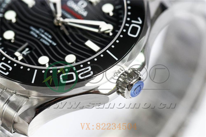 VS廠歐米茄海馬300米「黑面鋼帶」產品展示