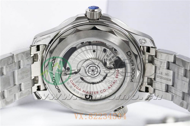 VS廠歐米茄海馬300米「黑面鋼帶」產品展示