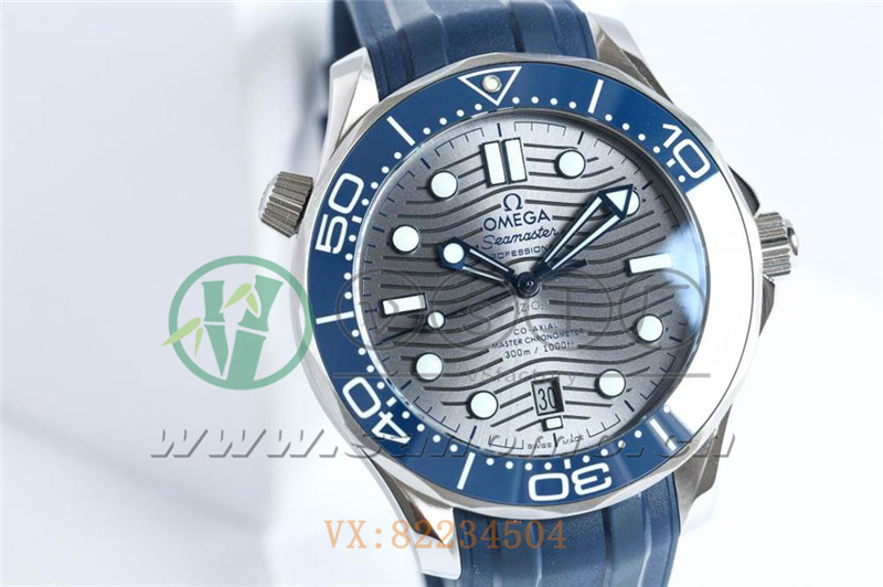 VS廠歐米茄海馬300米「灰面膠帶」產(chǎn)品展示