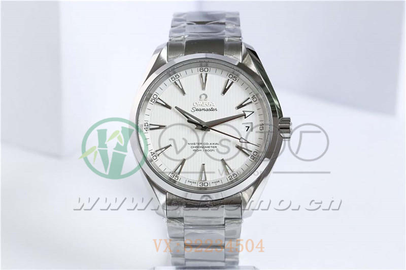 VS廠歐米茄海馬150米「柚木白盤」產品展示