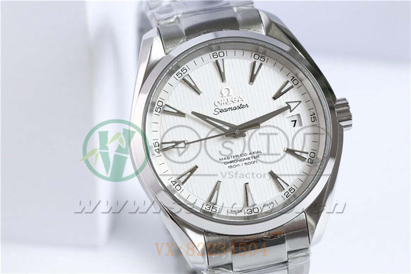 VS廠歐米茄海馬150米「柚木白盤」產品展示