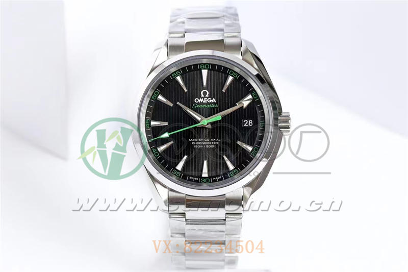 VS廠歐米茄海馬150米「柚木黑盤(pán)綠針」產(chǎn)品展示