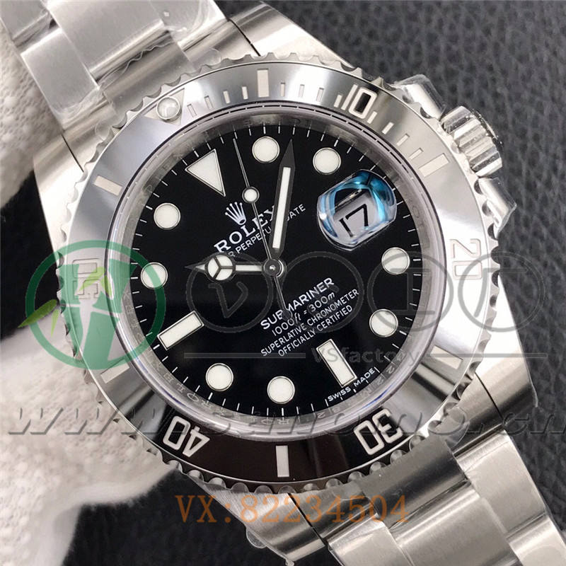 VS廠復刻勞力士3135機黑水鬼對比正品深度評測-vs廠黑水鬼