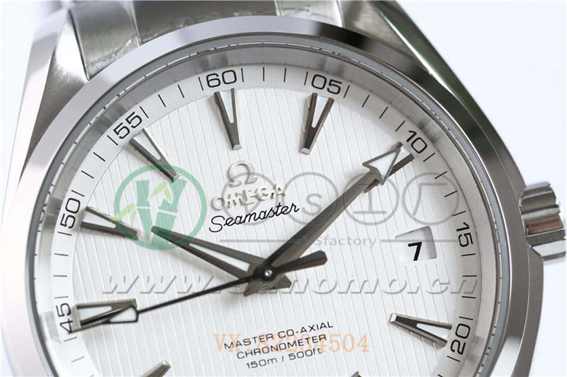 VS廠歐米茄海馬150米「柚木白盤」產品展示