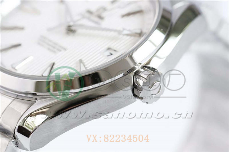 VS廠歐米茄海馬150米「柚木白盤」產品展示