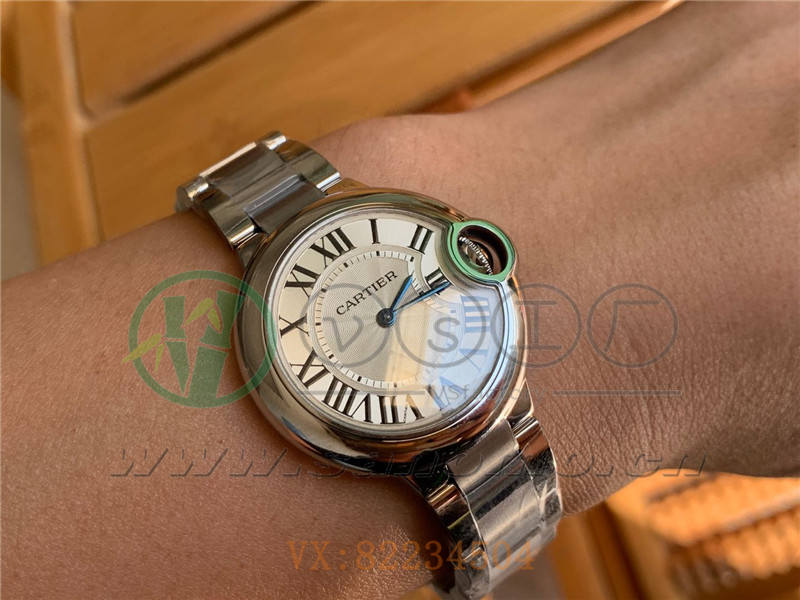 V6廠卡地亞藍氣球33mm機械女表怎么樣（v6廠藍氣球076機芯做工如何）