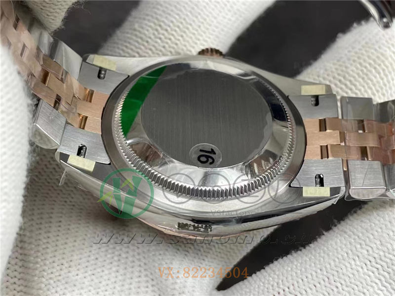VS廠勞力士日志36毫米間玫瑰金灰盤深度做工評測
