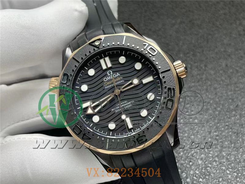 vs廠海馬300墨黑間玫瑰金款做工評測（vs廠海馬300墨黑盤怎么樣）