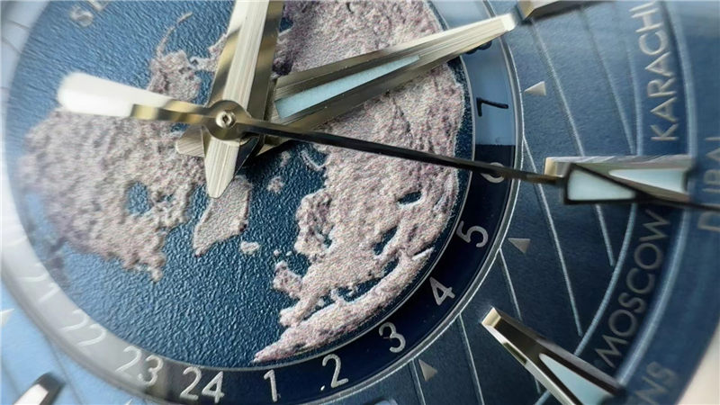 VS廠歐米茄海馬150世界時冰藍盤還原度高嗎？