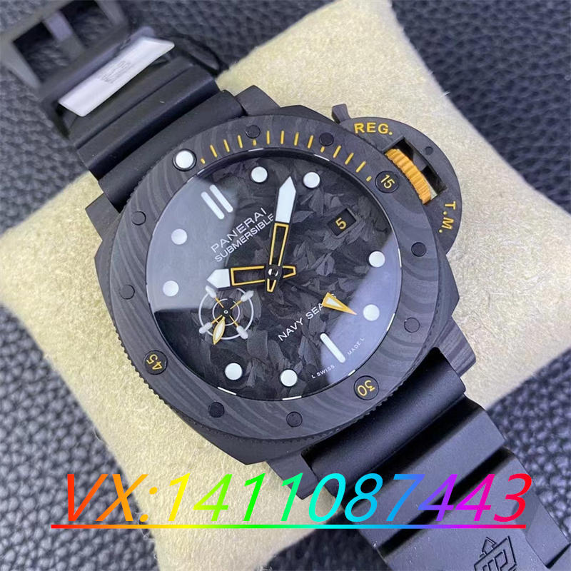 VS廠沛納海1324碳纖維9011機芯細(xì)節(jié)測評