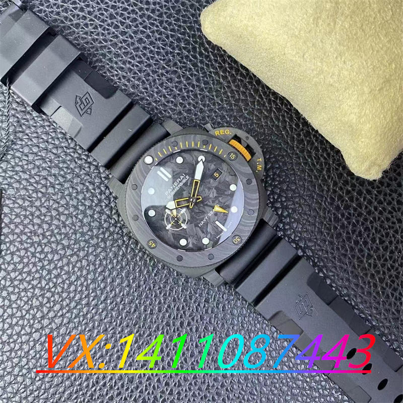 VS廠沛納海1324碳纖維9011機芯細(xì)節(jié)測評