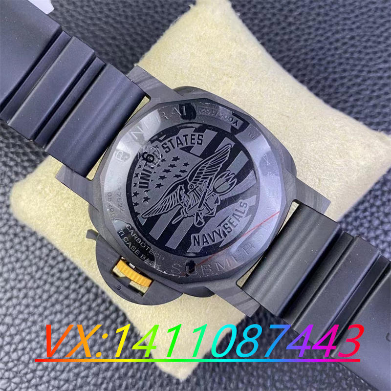 VS廠沛納海1324碳纖維9011機芯細(xì)節(jié)測評