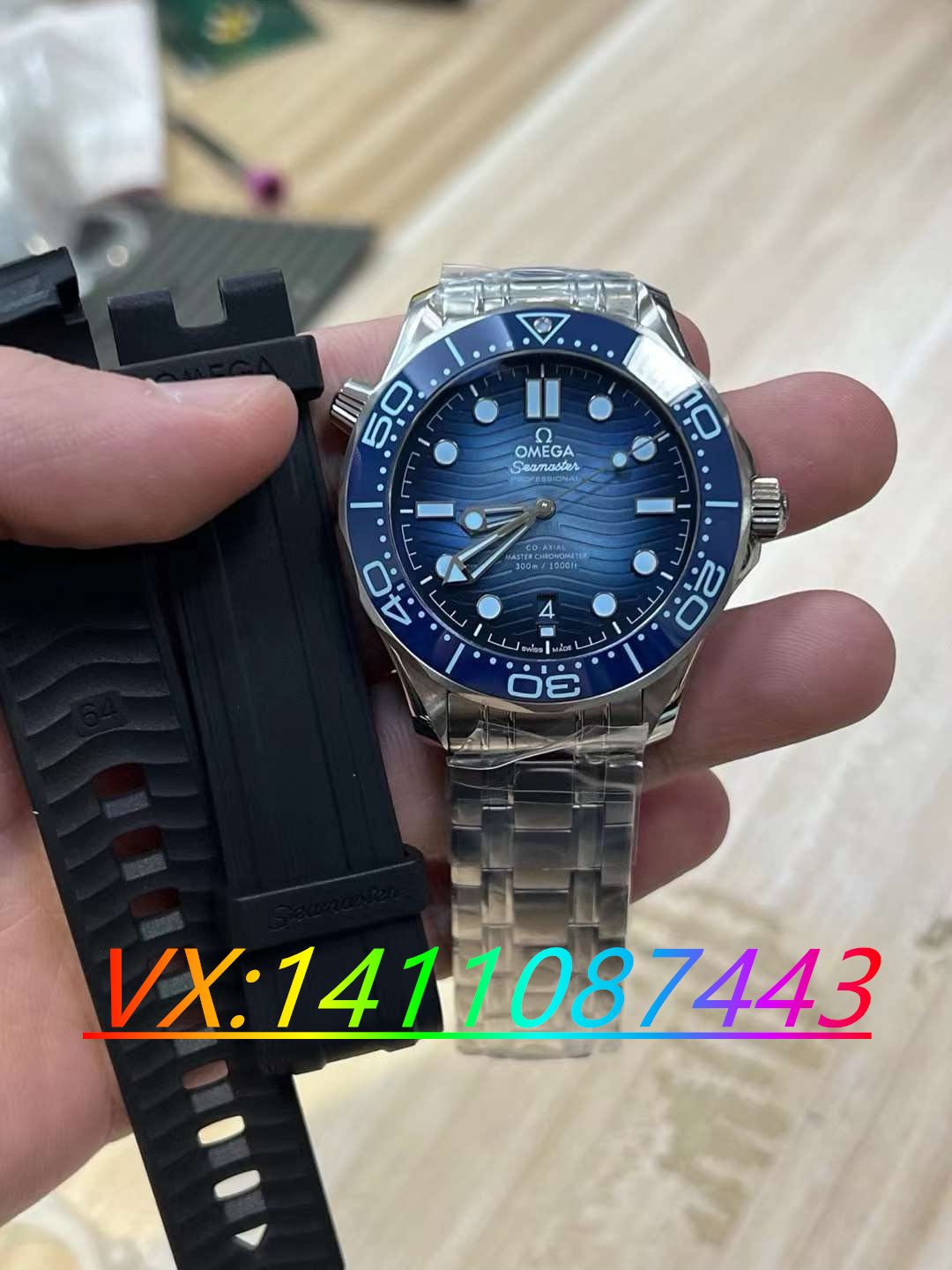 如何評價VS廠歐米茄海馬300夏日藍復刻版的做工細節？