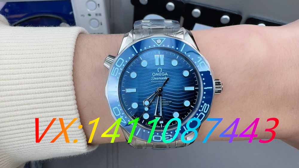 VS廠歐米茄海馬300米冰藍(lán)面搭配8800機(jī)芯細(xì)節(jié)評(píng)測(cè)