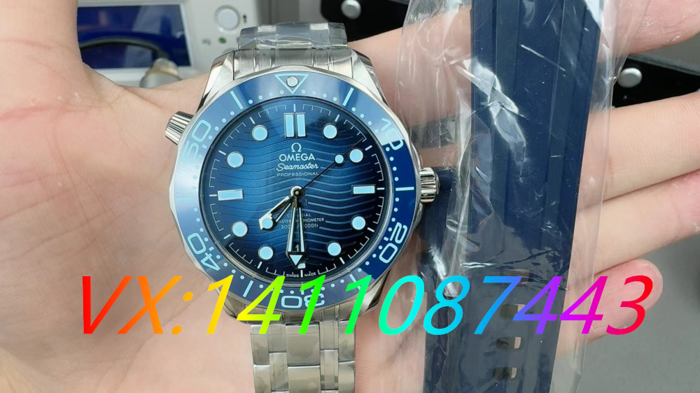 VS廠歐米茄海馬300米冰藍(lán)面搭配8800機(jī)芯細(xì)節(jié)評(píng)測(cè)