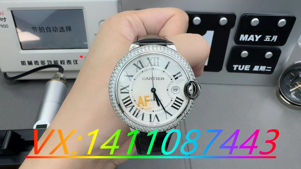 AF廠卡地亞藍氣球雙排鉆搭配2824機芯做工細節怎么樣？