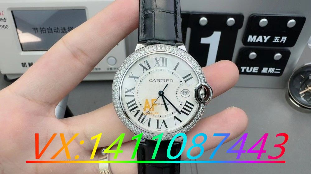 AF廠卡地亞藍氣球雙排鉆搭配2824機芯做工細節怎么樣？
