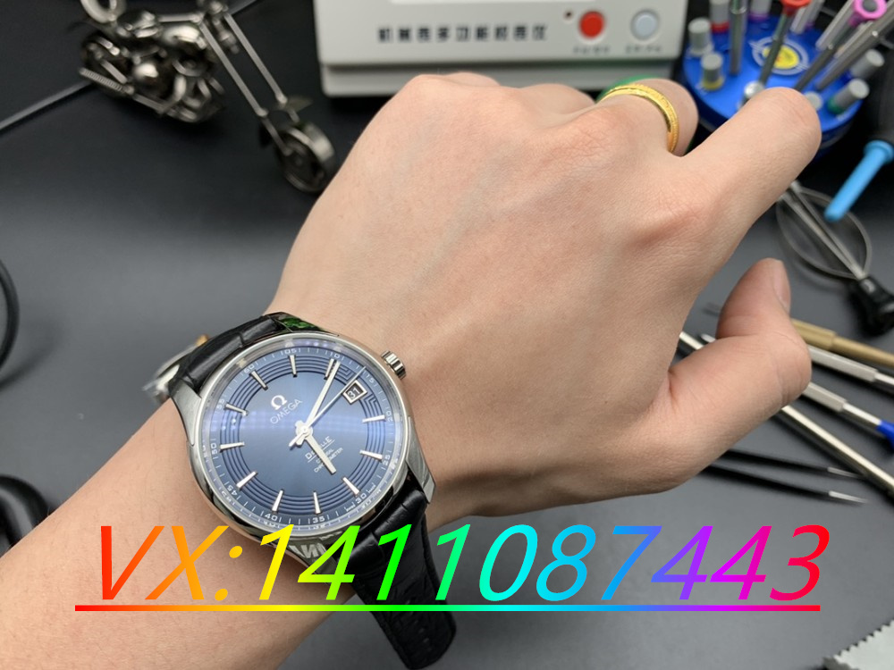 VS廠歐米茄碟飛藍面41尺寸細節做工賞析