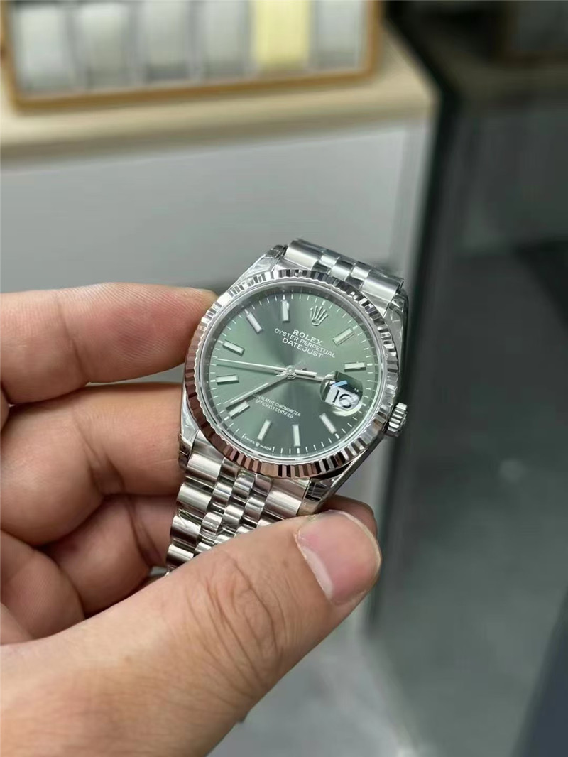 VS廠勞力士日志綠面丹東3235機(jī)芯36m復(fù)刻表細(xì)節(jié)解讀和鑒賞