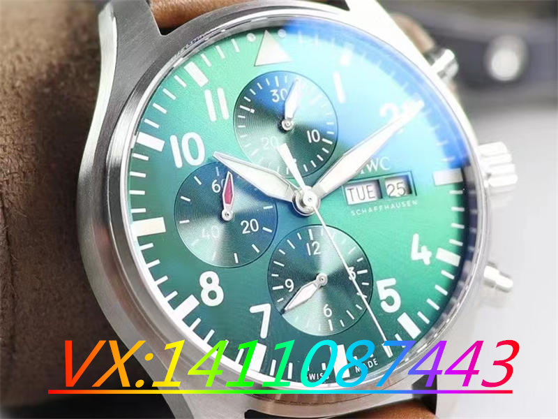 ZF廠萬國飛行員計時IW388104綠面透底快拆表帶才是細節亮點