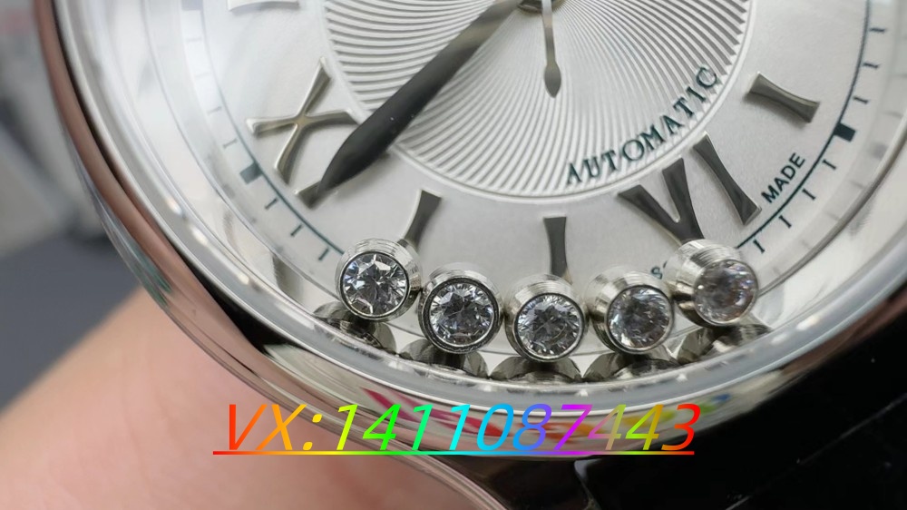 YF廠蕭邦快樂鉆石真假對比—蕭邦復刻手表哪個廠做的比較好