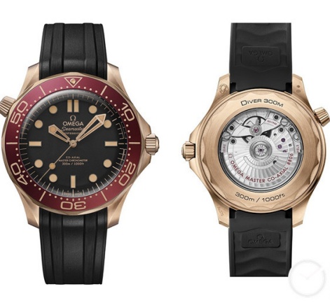 當青銅金遇上勃艮第紅，歐米茄全新海馬300米潛水表驚艷亮相